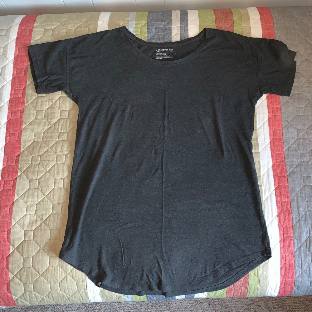 PACT short sleeve sleep tee - Gray - L